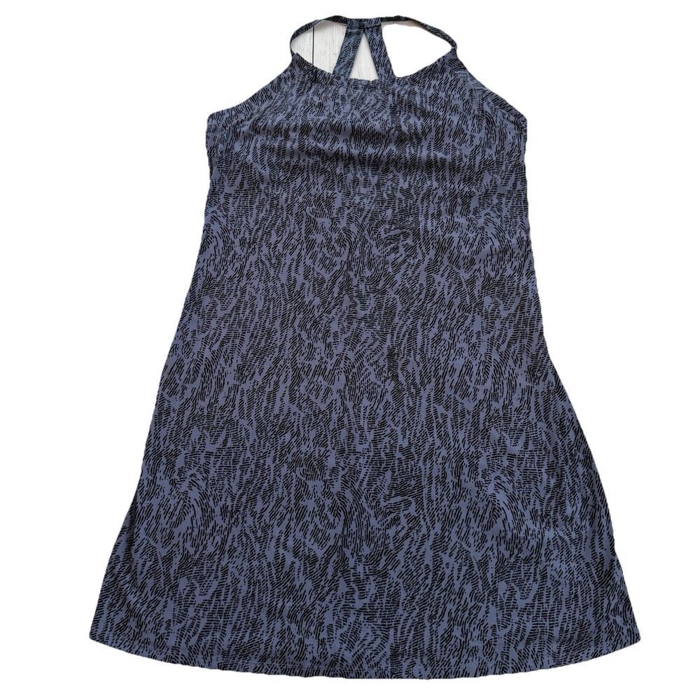 Eddie Bauer Harmony Athletic Halter Dress Indigo Imprint Athleisure Sporty